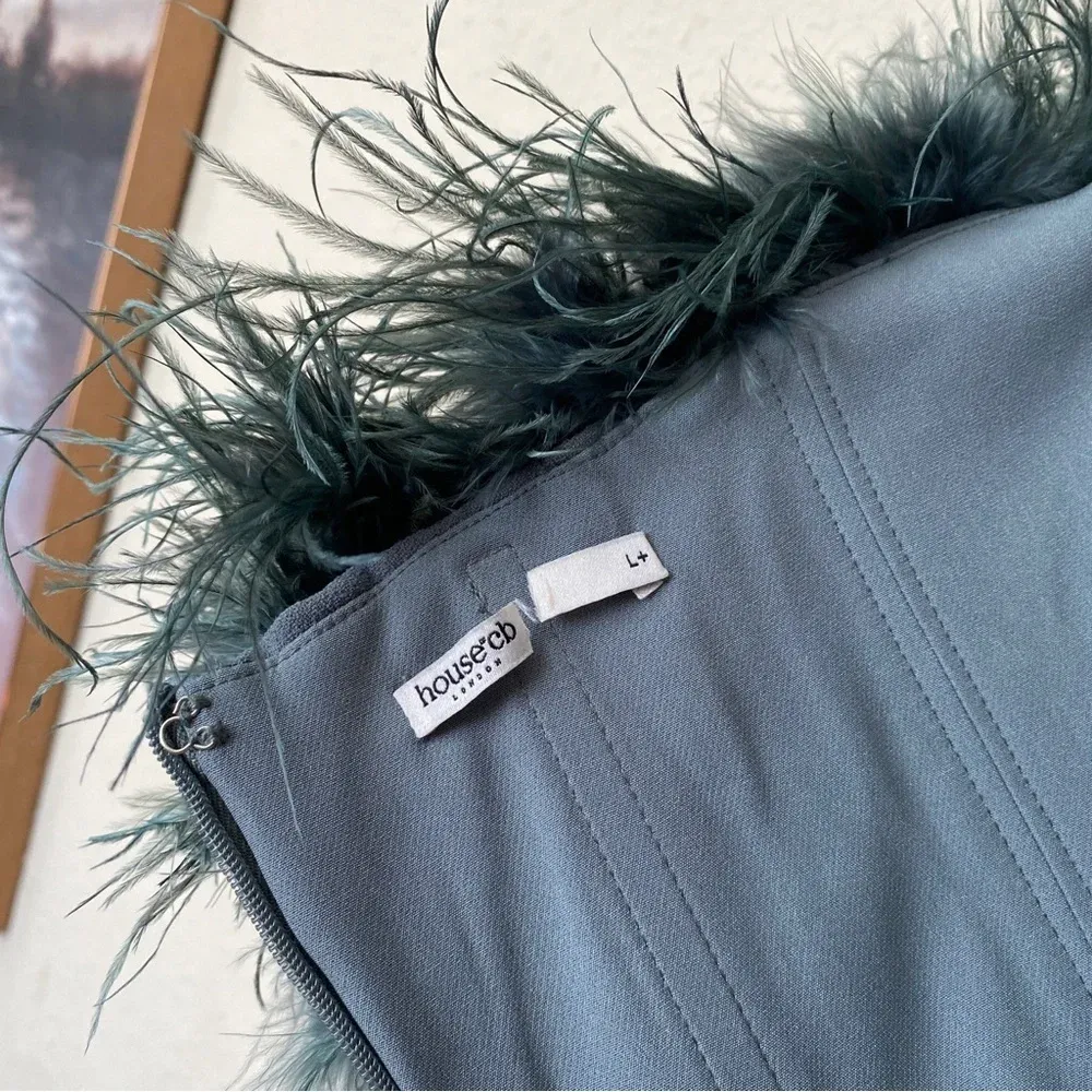 HOUSE OF CB 'Juliene' Eucalyptus Maxi Dress NWOT strapless size‎ XL - Image 13