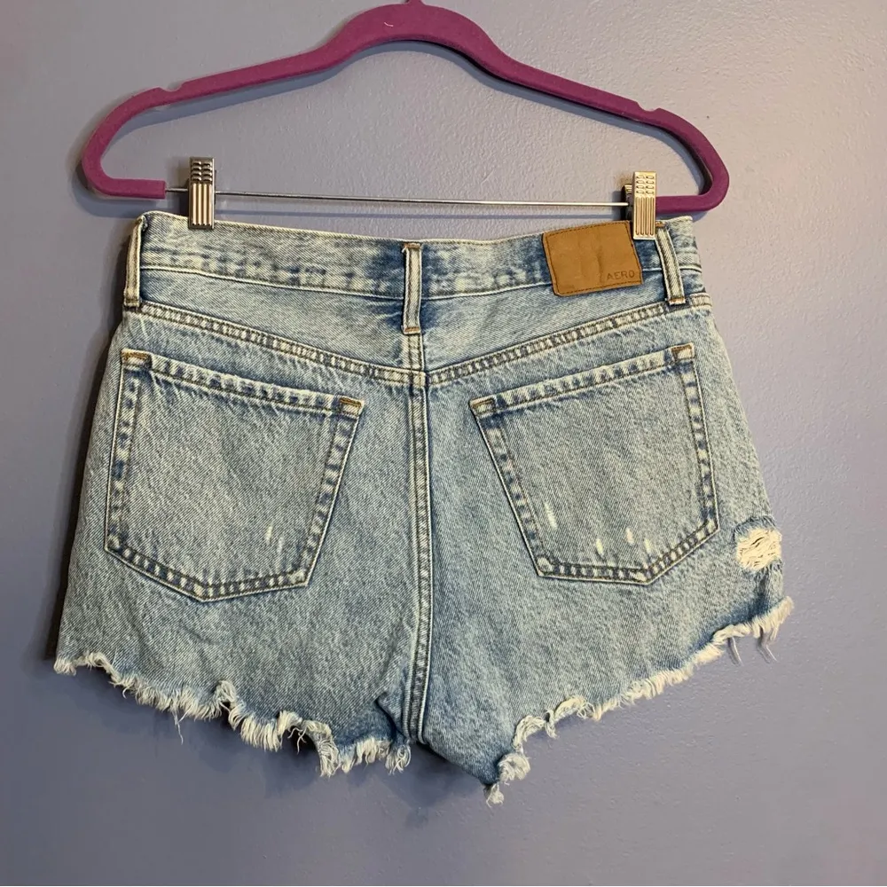 Aeropostale Distressed Denim Shorts - Size 6 - Image 2
