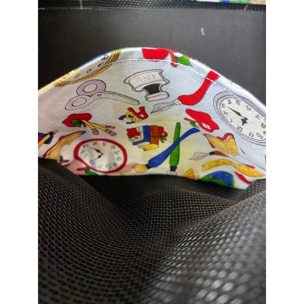 Colorful Womens Large Mesh Tote Bag SKU 7552 Black - Image 4