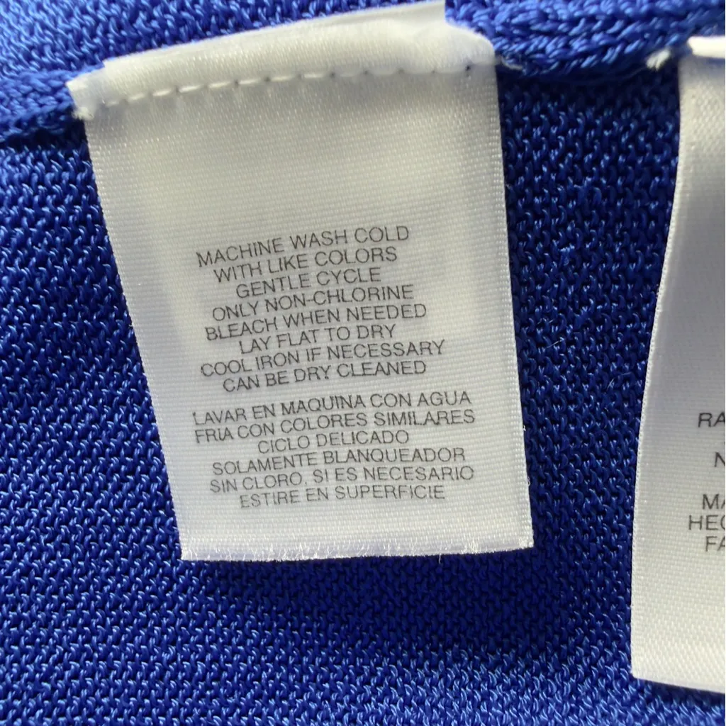 Jones New York Collection XL Cobalt Blue Sleeveless Crewneck Classic Top NWT - Image 8