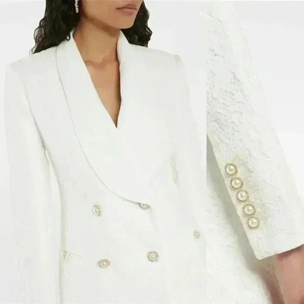 NWT Rebecca Vallance Bridal Harriet blazer minidress Size 2 US White - Image 4