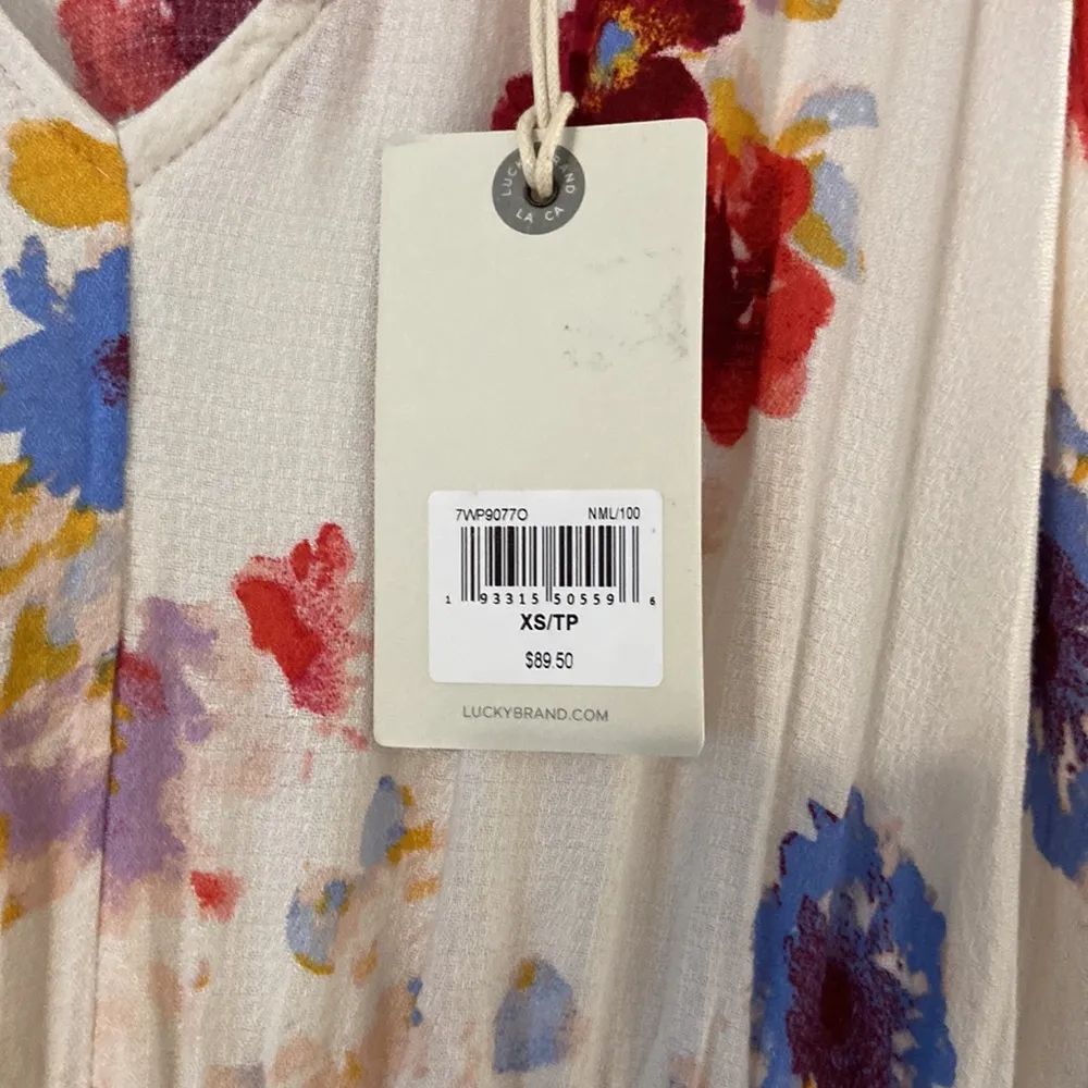 Lucky Brand Maxi Dress brand new with tag 100% viscose length 55” bust 30” - Image 4