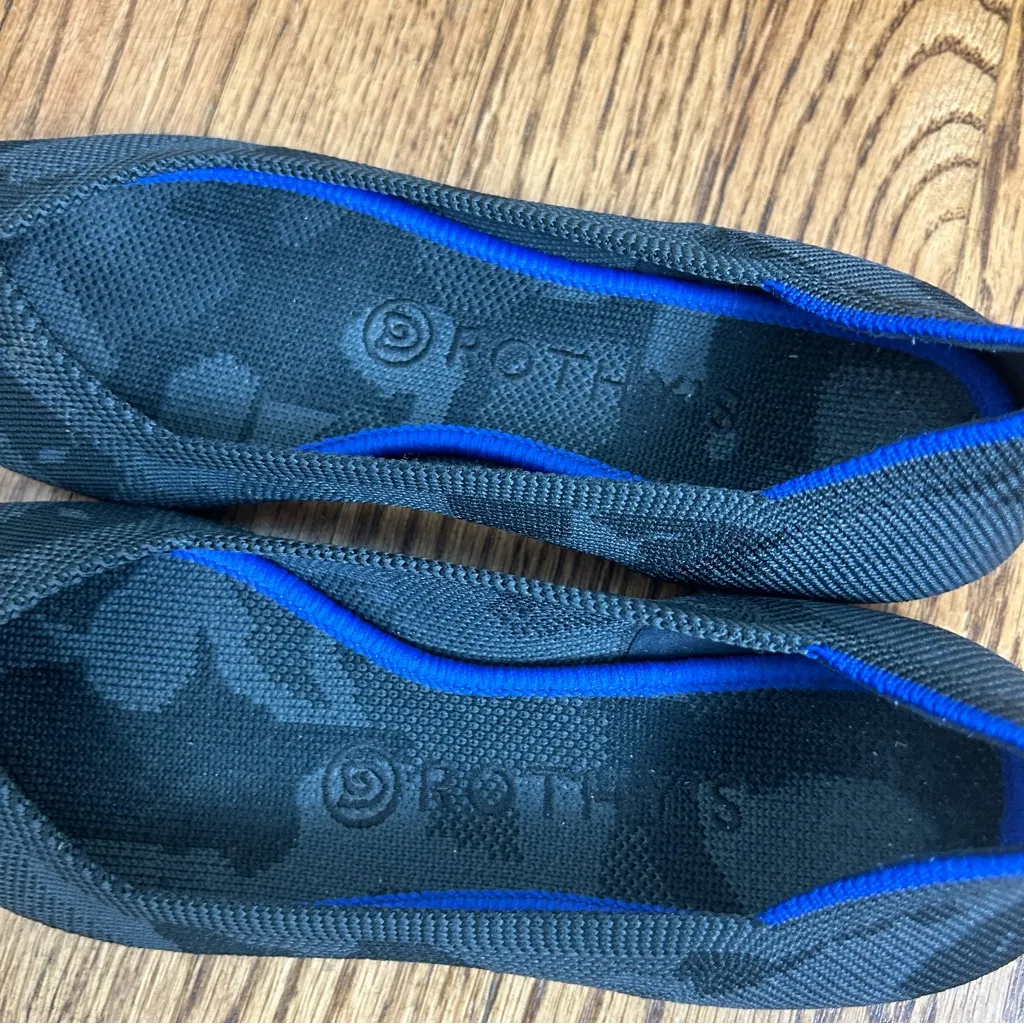 ROTHY’S The Point Gray Camo Camouflage Pointed Toe RETIRED Flats Size 7.5 - Image 6