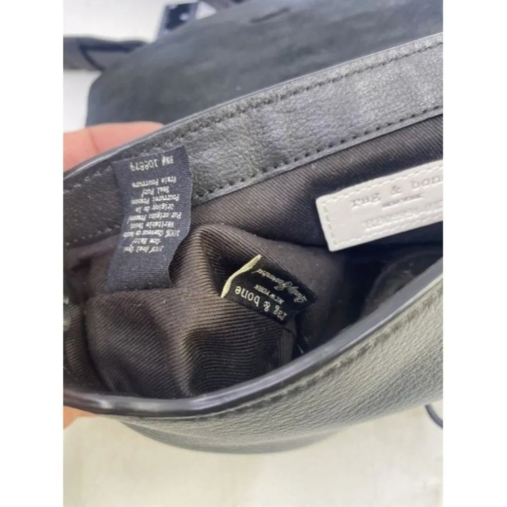 Rag And Bone Mini Enfield Genuine Calf Hair Leapord Leather Cross Body B… - Image 5