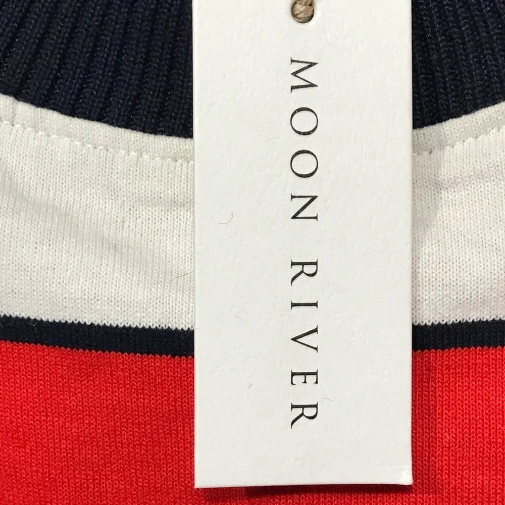 Moon River red white striped sweatshirt NWT XS nautical patriotic sailor‎ - Image 7