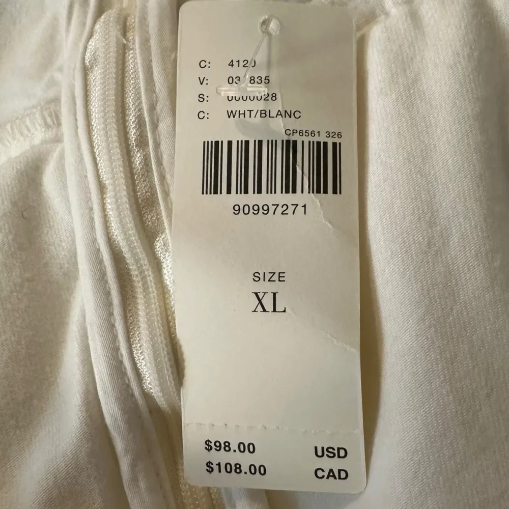 Anthropologie Maeve Basque Waist Flirty Mini Circle Skirt Skort White NWT XL - Image 11