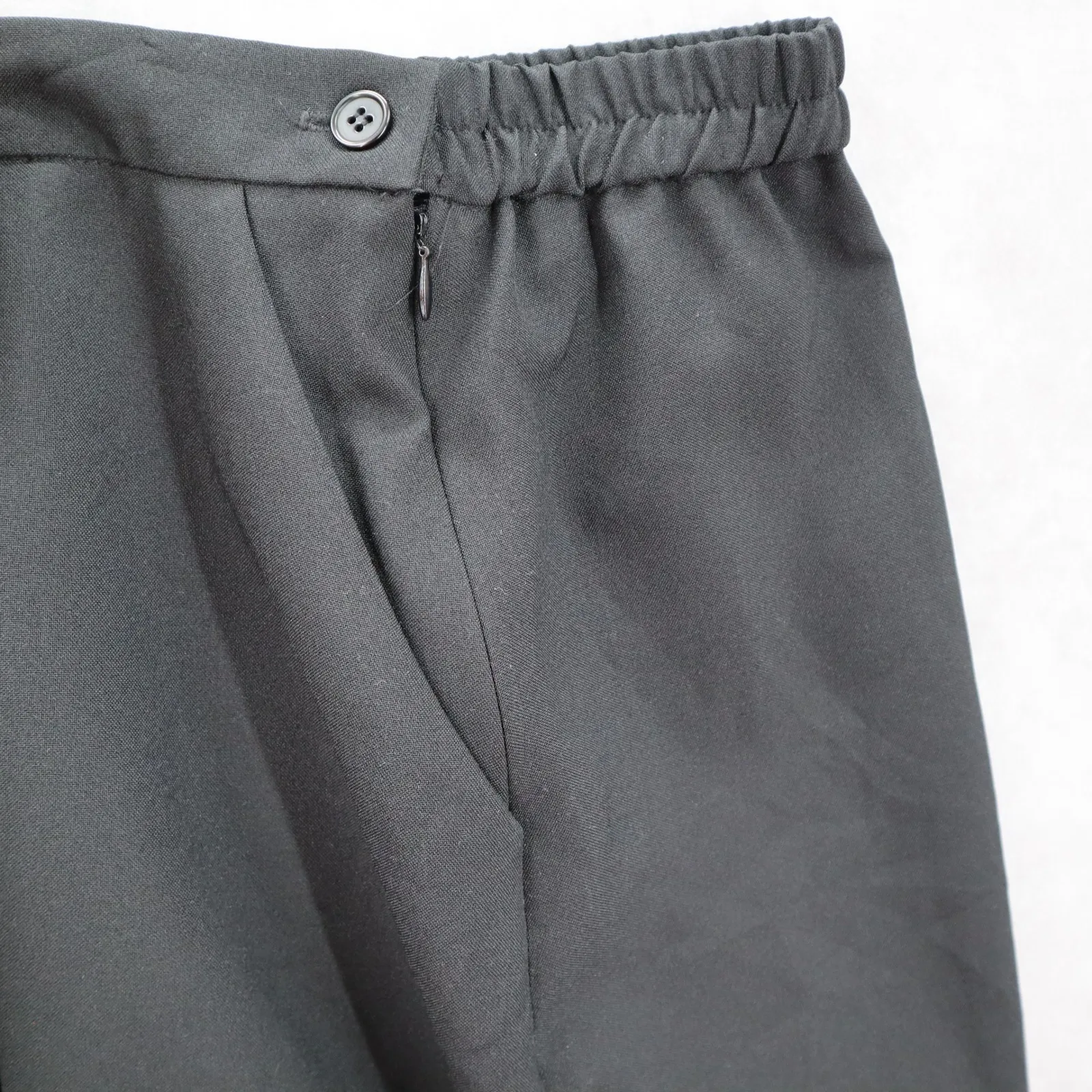 Bedford Fair Black Pull On Secretary Midi Church Pocket Flare Skirt Plus 20P Size undefined - Image 5