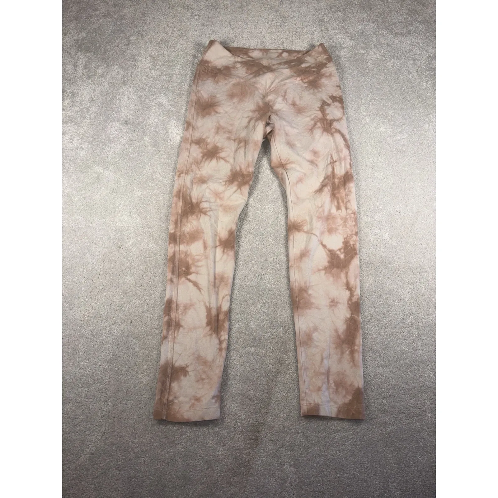 victoria‎ secret PINK Crossover tie dye leggings large pink orange - Image 2