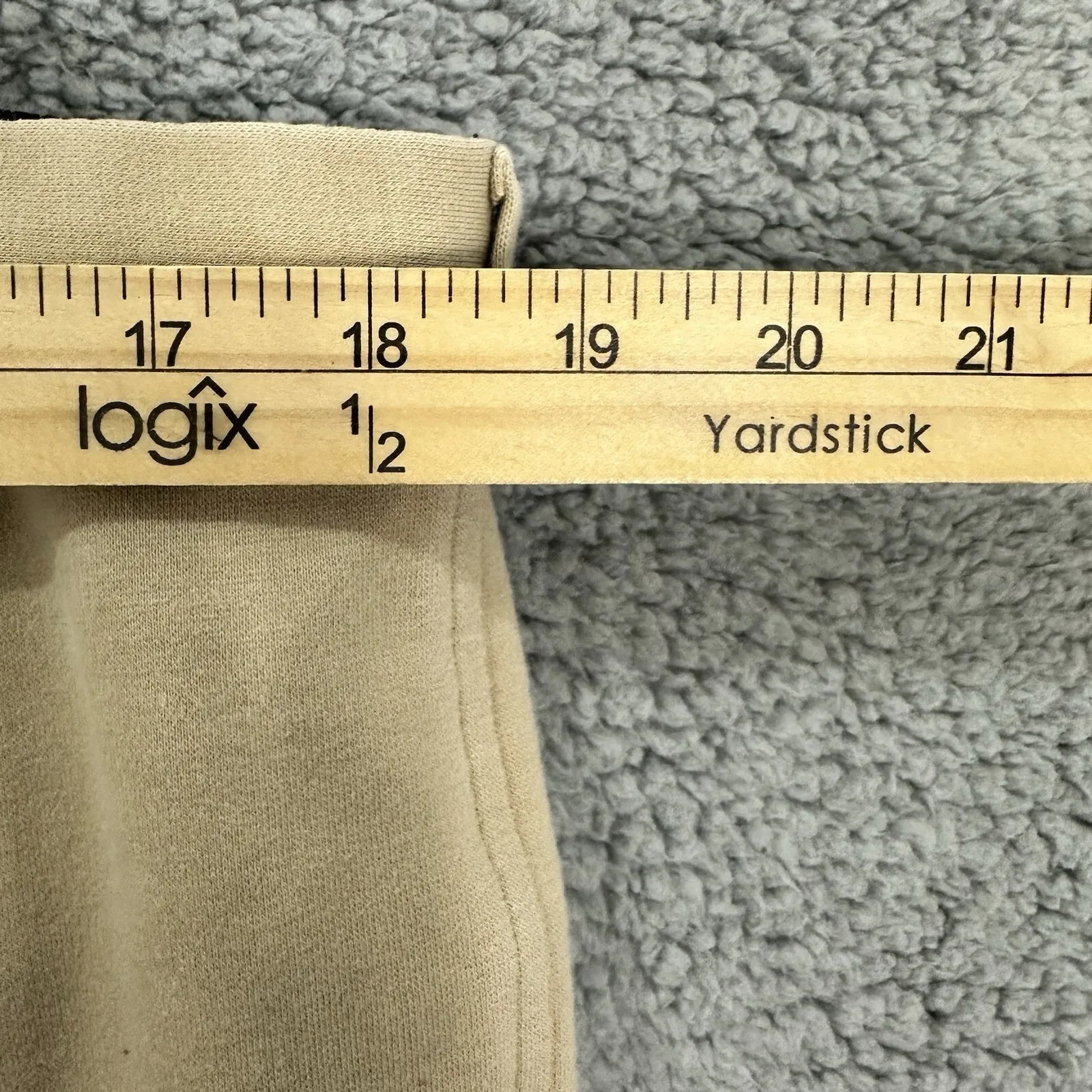 Vintage On Course Equestrian Riding Breeches Pants Beige Knee Patch Horse Cotton Brown Size XL - Image 6