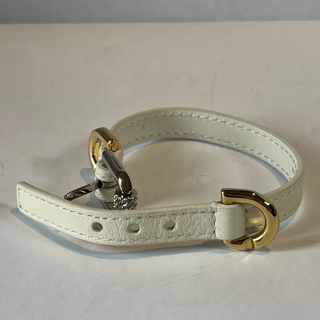 Givenchy White Leather Voyou Bracelet - NWOT - Image 2