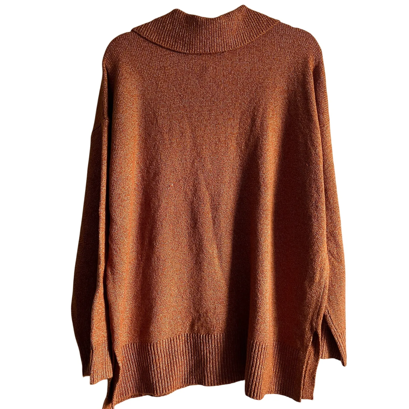 Ava & Viv  Women's Plus Size Bronze Collared Pullover Sweater - Size 2X - NWT - Image 8