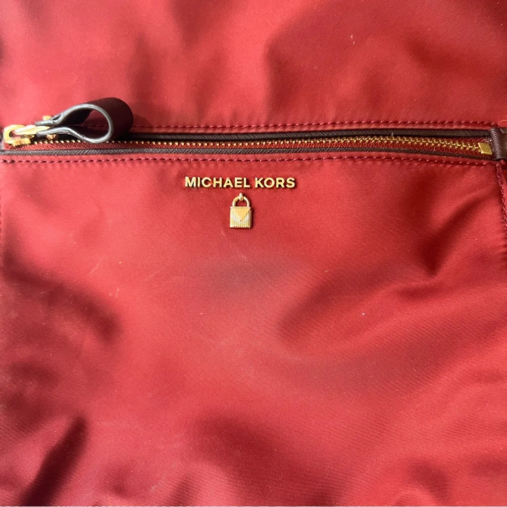 Michael Kors Red Backpack with leather  handle for unisex - Image 4