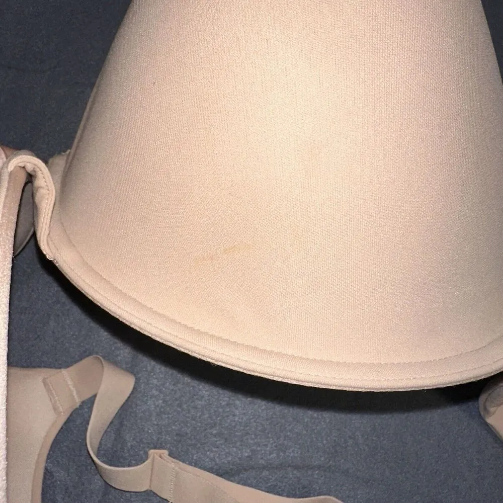 Skims Womens Beige MICA New Fit Everybody T-Shirt Demi Bra Sz 46 DDD BR-UWR-2294 - Image 4