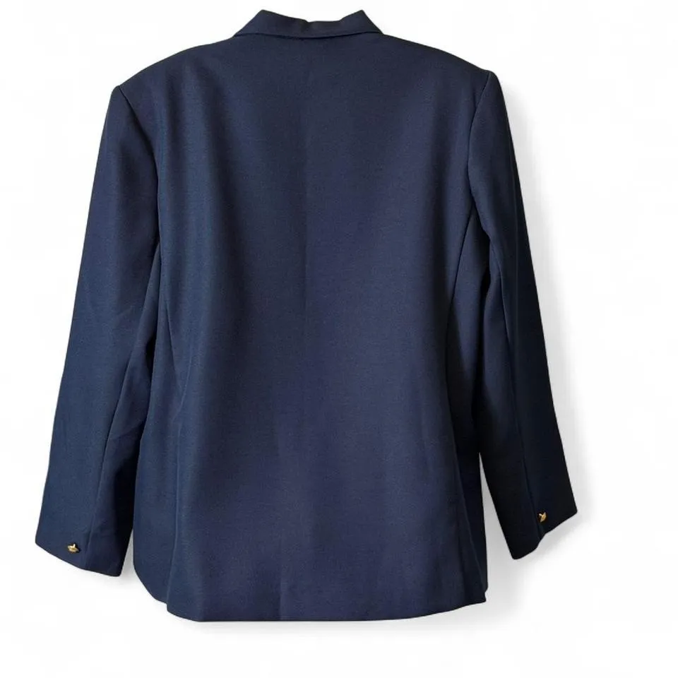 Vintage Classic Collection‎ Navy Blazer Blue Size 16P - Image 4