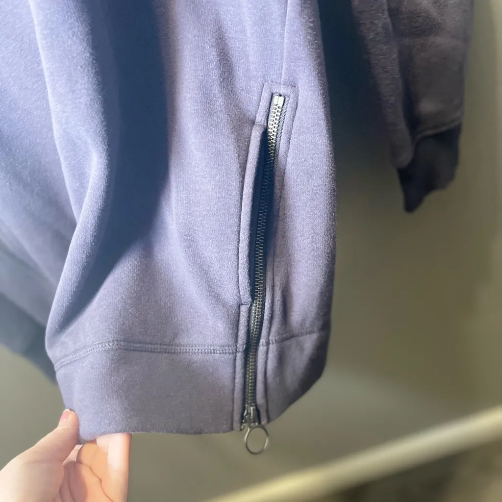 Athleta Women's Cozy Karma Side Zip Funnel Neck Pullover‎ Sweatshirt Size Small - Image 4