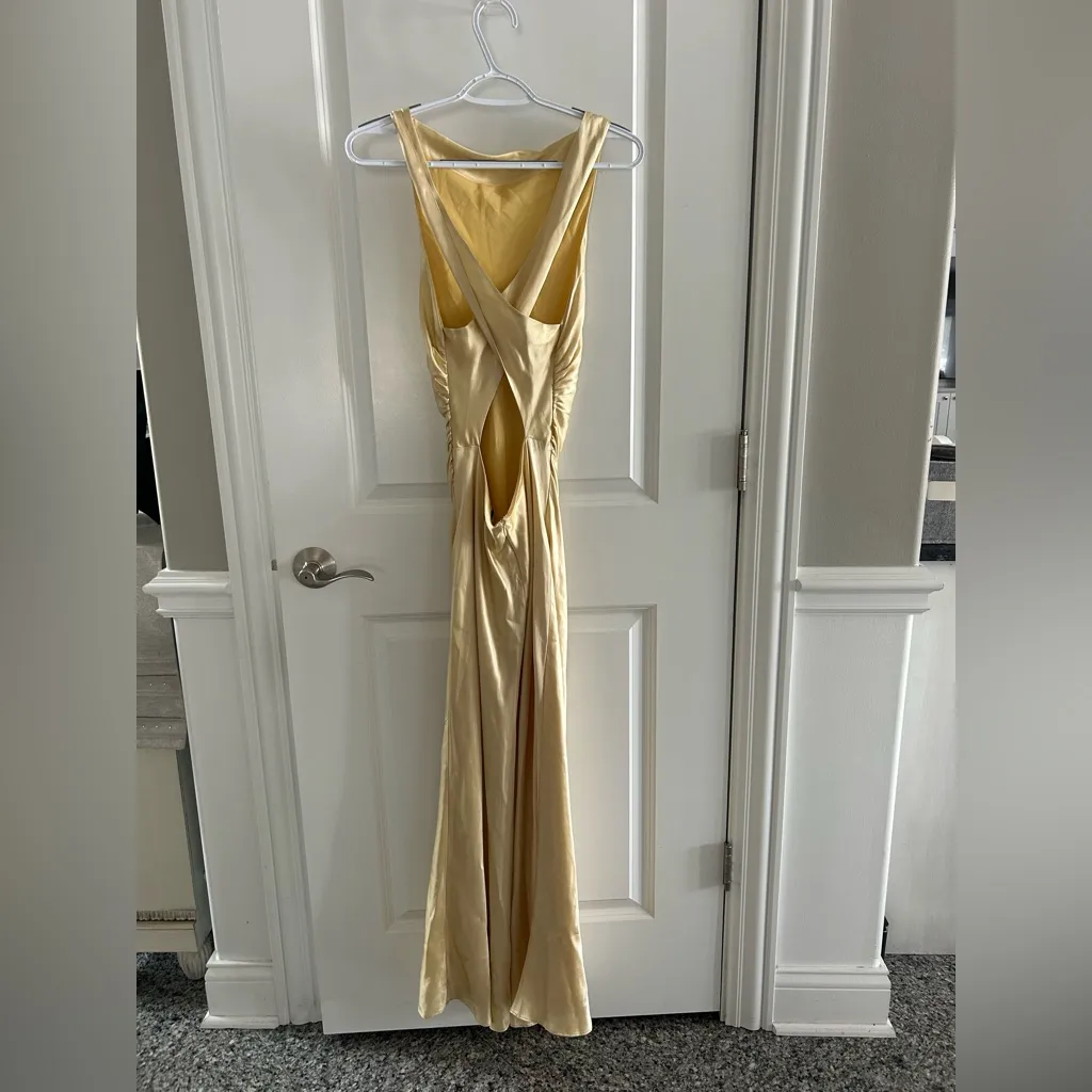 Reformation Cassette Silk Dress- Blonde NWT - Image 6