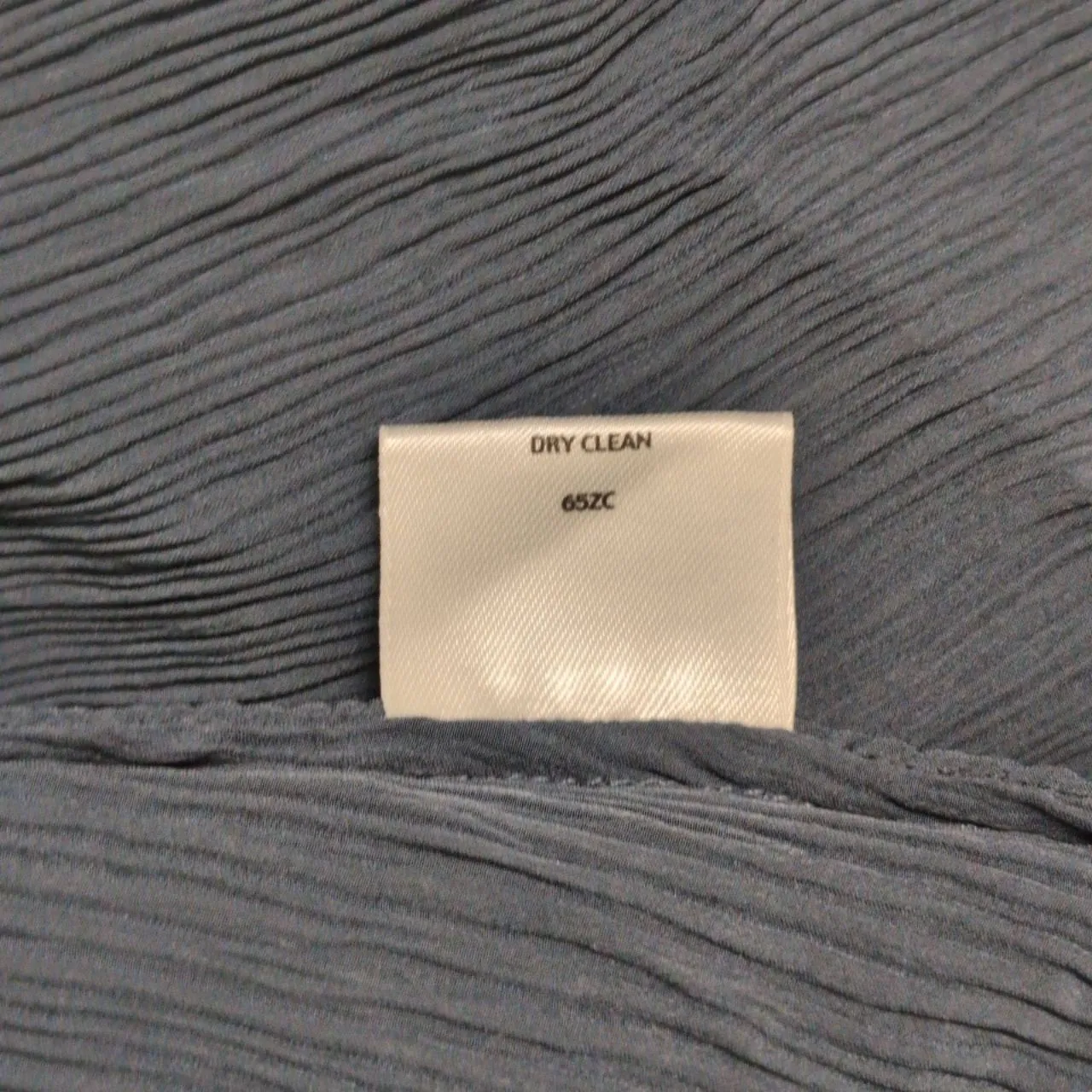 Eileen Fisher Blue Crinkle Silk Textured Open Front Drape Cardigan L/S XS - Image 6