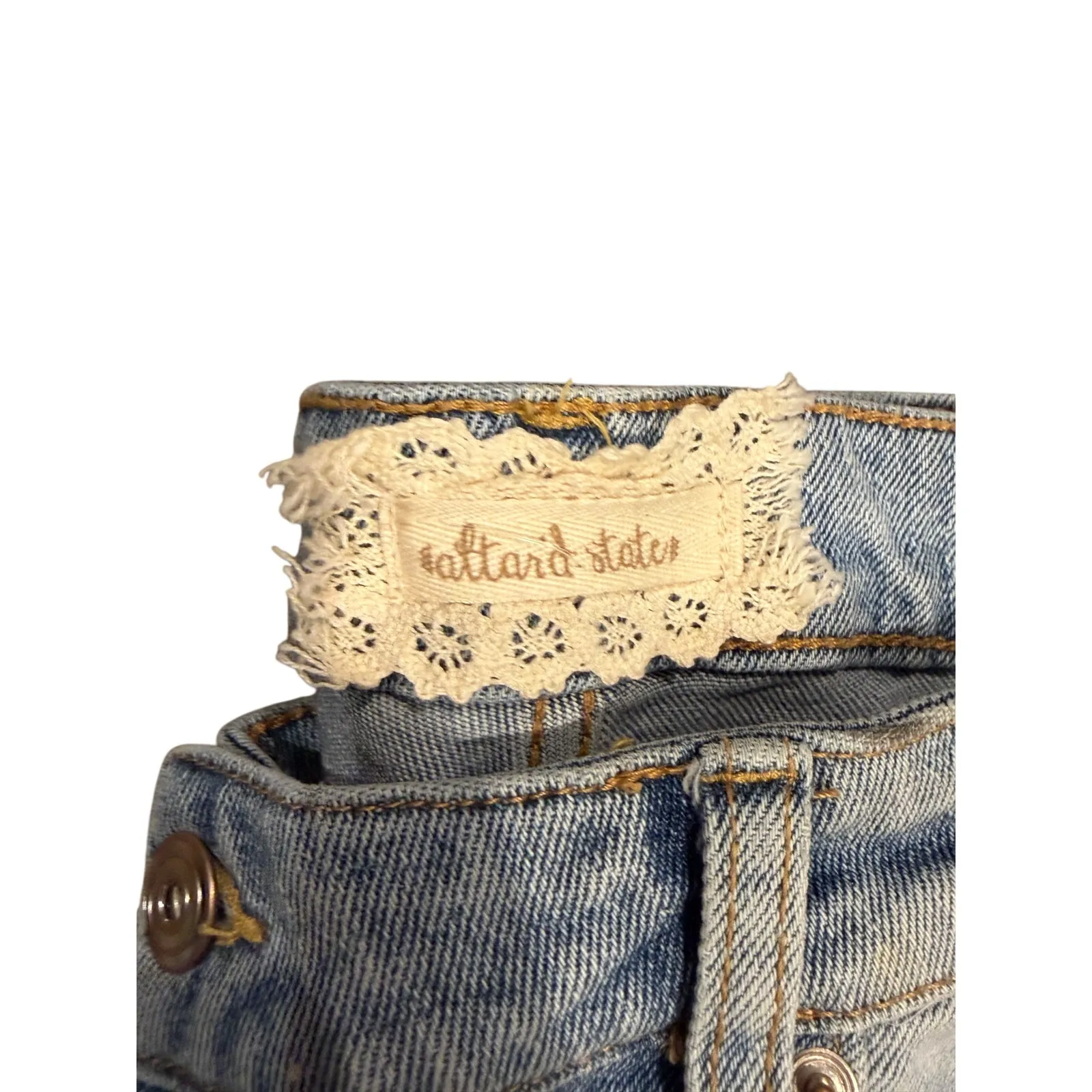 Alter’d State Light Wash Distressed Skinny Jeans Size 9/29 Blue - Image 2