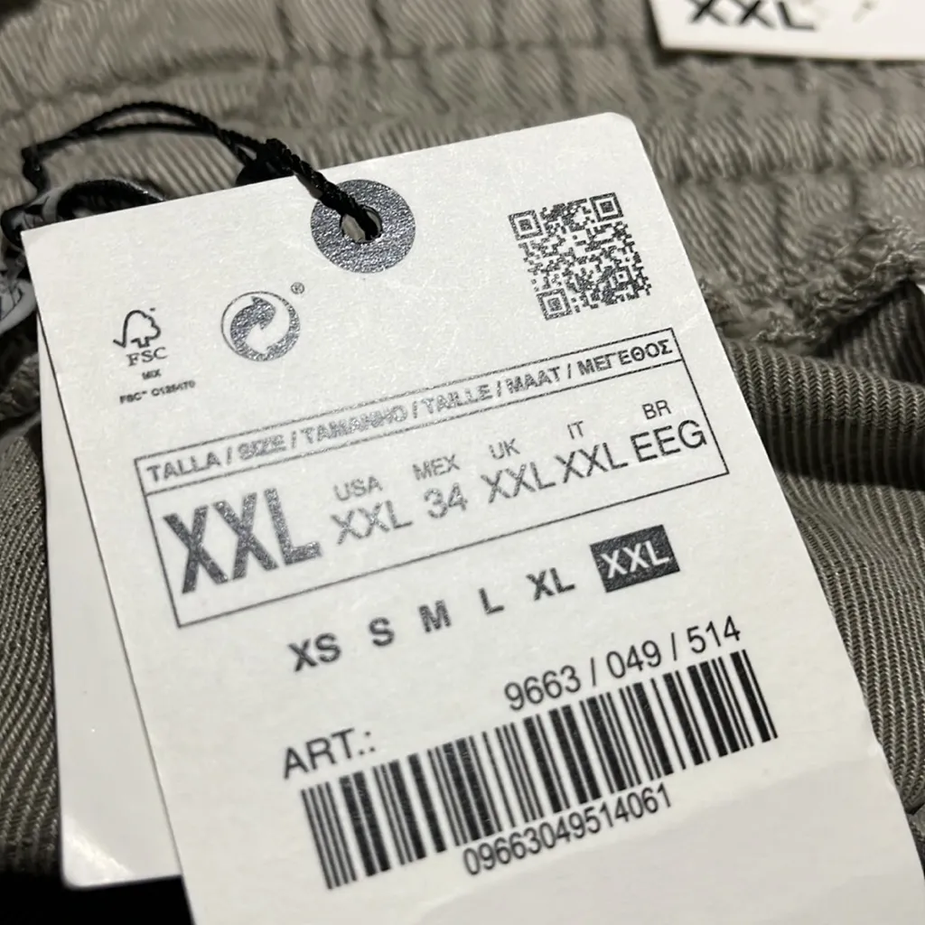 NWT ZARA PANTALON THE RAW HEM JOGGER PANT BLOGGERS FAV XXL - Image 11