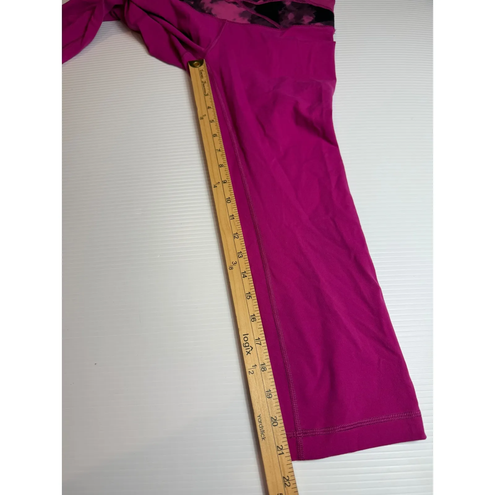 Lululemon‎ Athletica Womens pink Purple Yoga Pants Activewear High Rise Size 6 - Image 3