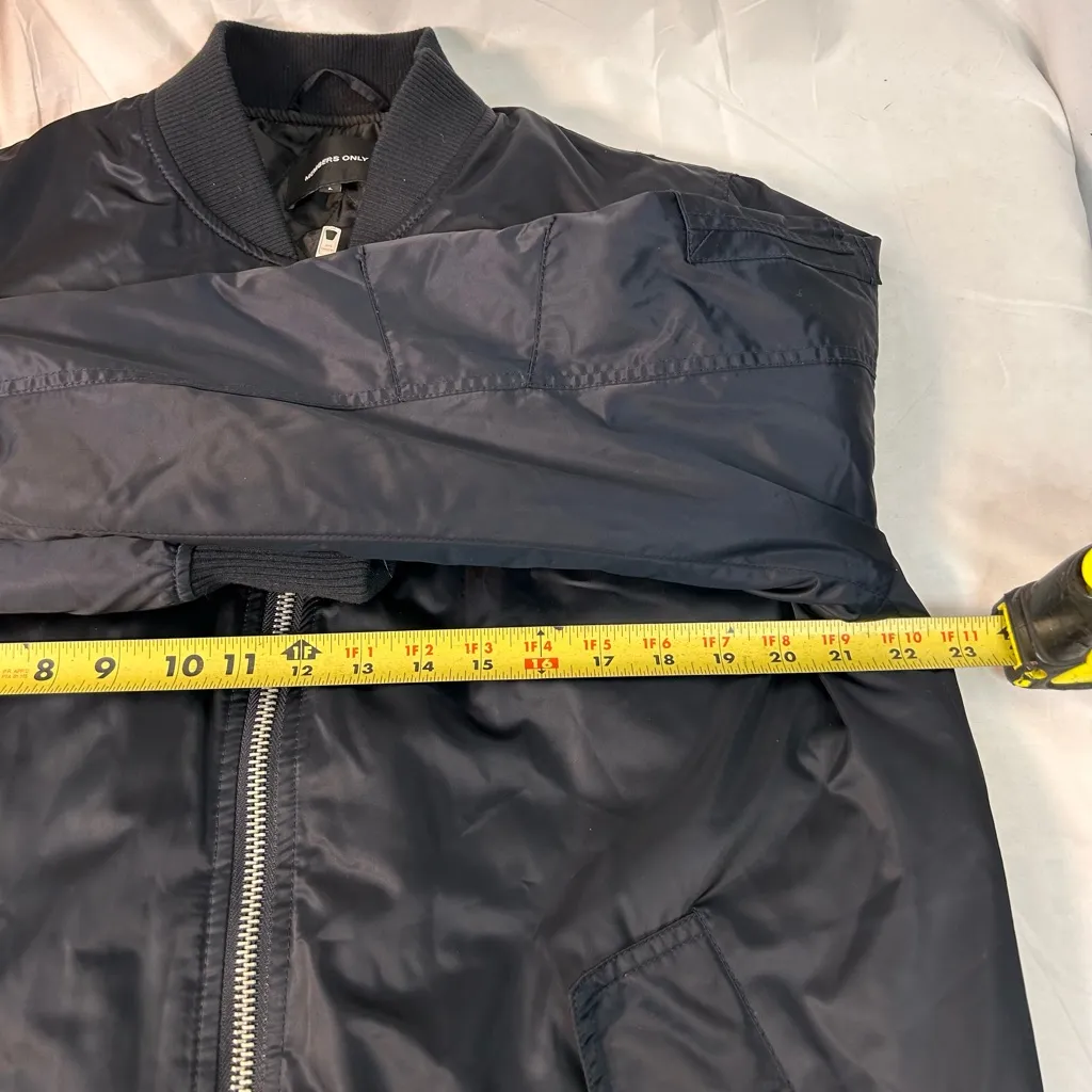 Women’s Long Trench‎ Thick Members Only Full Zip Up Jacket Size Large - Image 14
