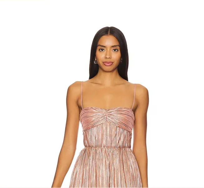 Lovers + Friends dress Emmy Gown in Rose gold  - Image 2