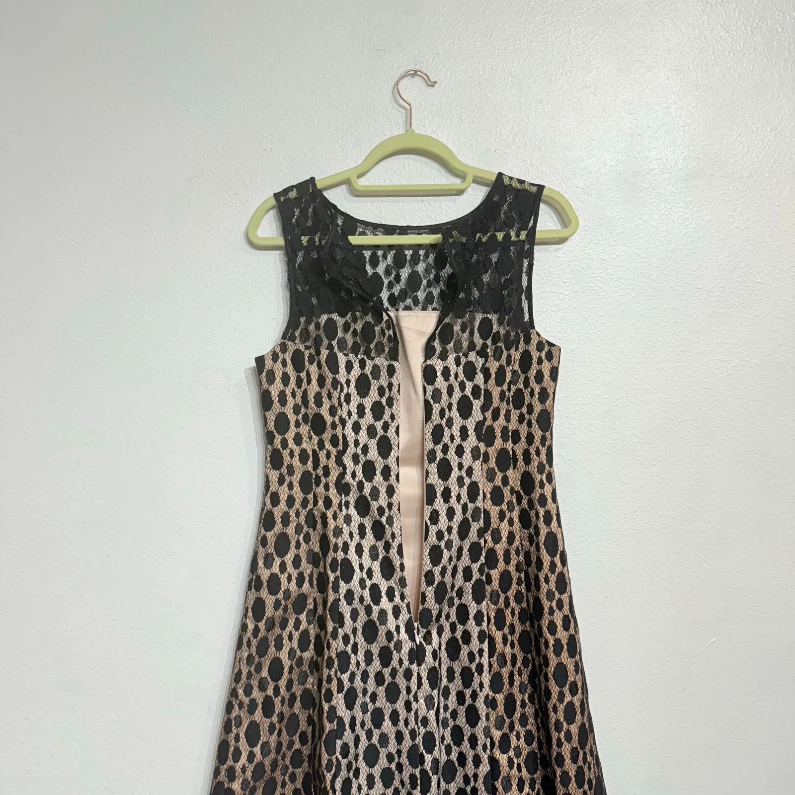 Kay Unger New York Black Lace Midi Dress Sz 8 - Image 9