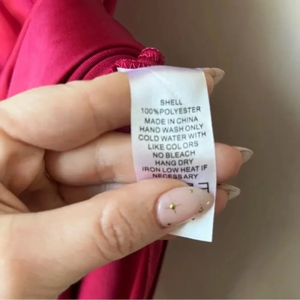 Petal and Pup  Ricki Ruby Wine Satin Maxi Dress S - Image 10