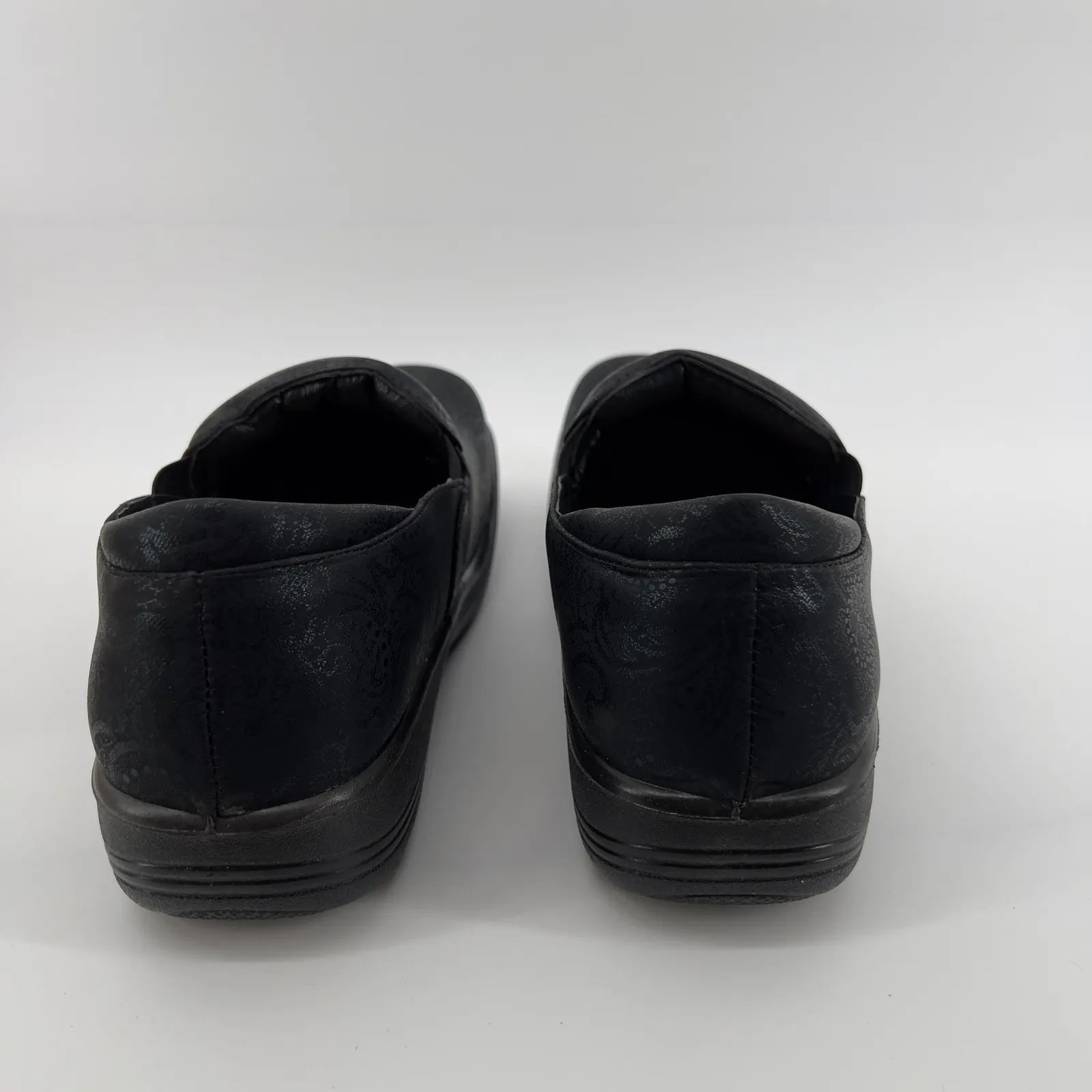 Glolily Women 8.5 Kate Comfort Clogs Black Lace Lightweight Work Shoe Arch‎ NWB - Image 5