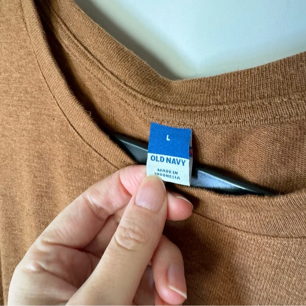 Waist-Defined Short-Sleeve Linen-Blend Mini Dress Size Large - Image 6