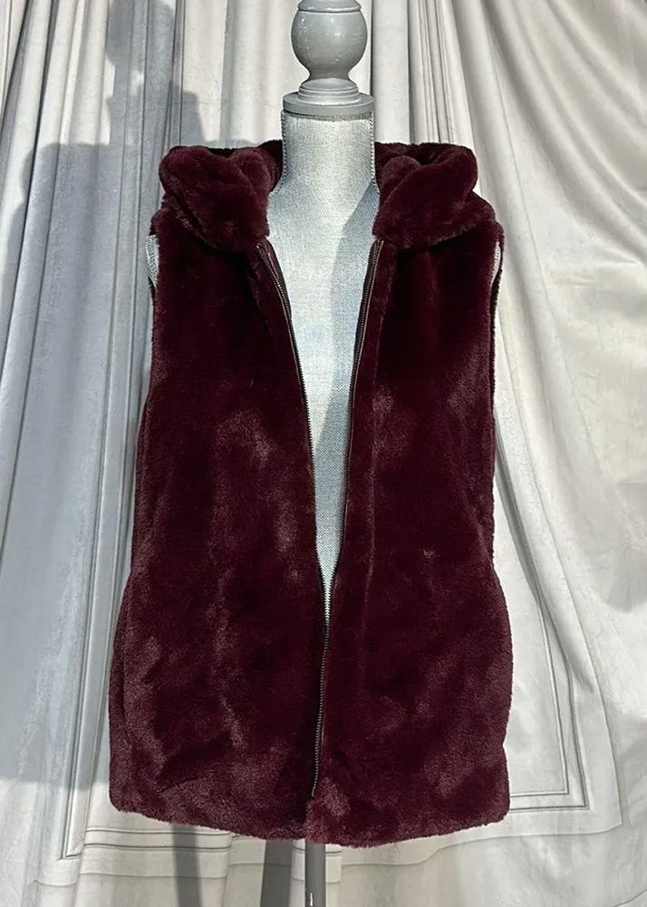 Simply Vera Vera Wang Faux Fur Vest - Size M - Image 5