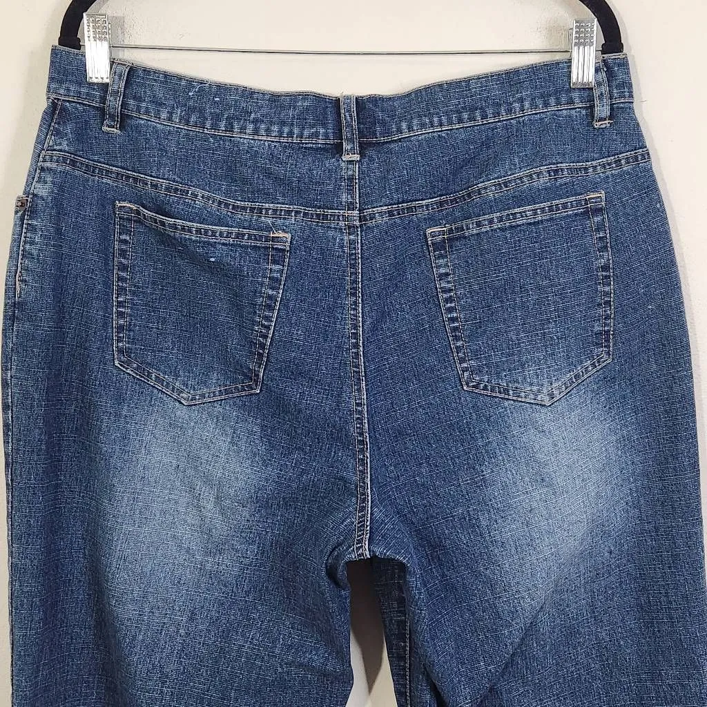 Duck Head Cropped Wide Leg Jeans Size 16 Short Duck Head Cropped Jeans - Image 4