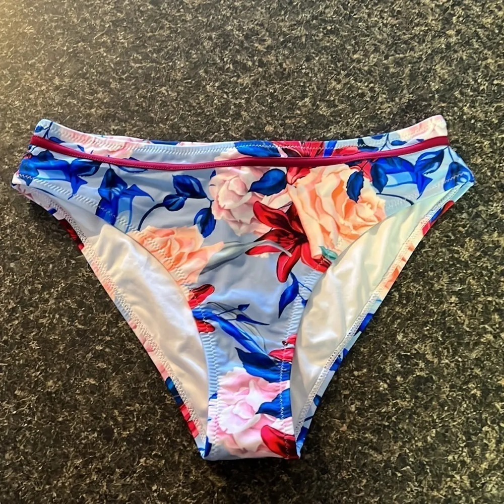 COPY - Cupshe Plum and Floral Wrap Bikini - Image 2