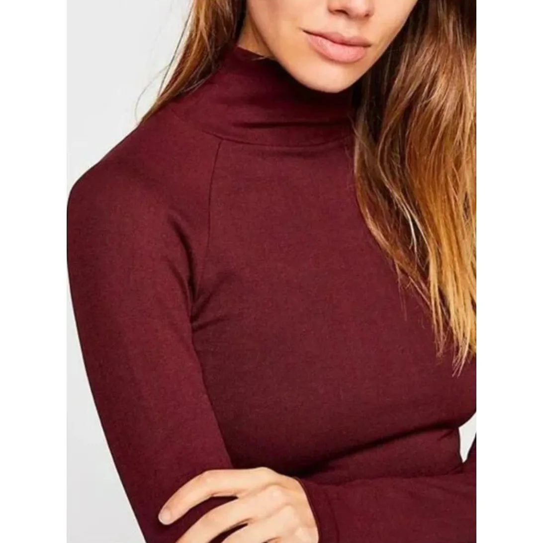 Free People Intimately Like I Do Backless Turtleneck LongSleeve Top,Size M/L,EUC - Image 5