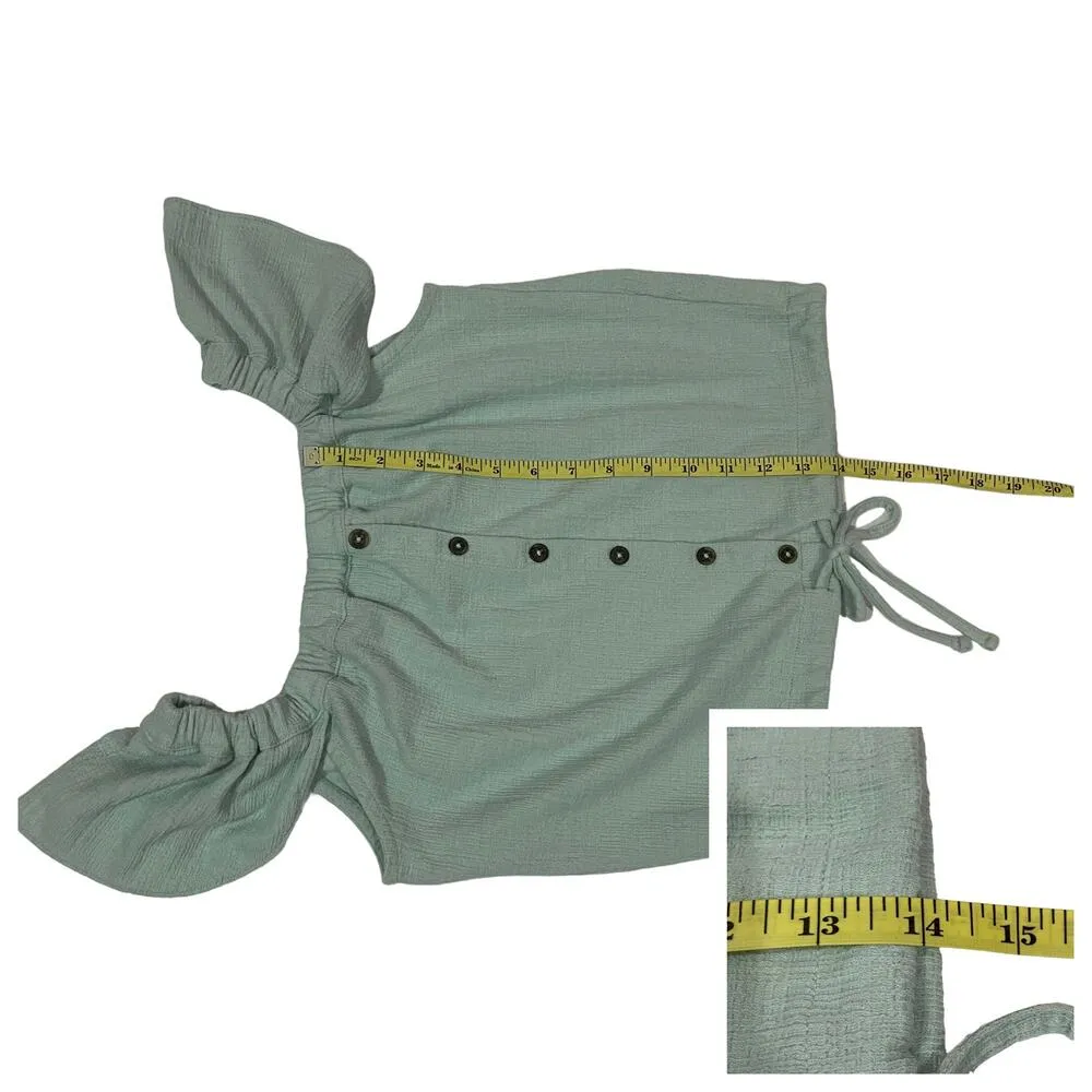 Madewell Texture & Thread Off-the-Shoulder Top - Faraway Sky - XS - Image 6