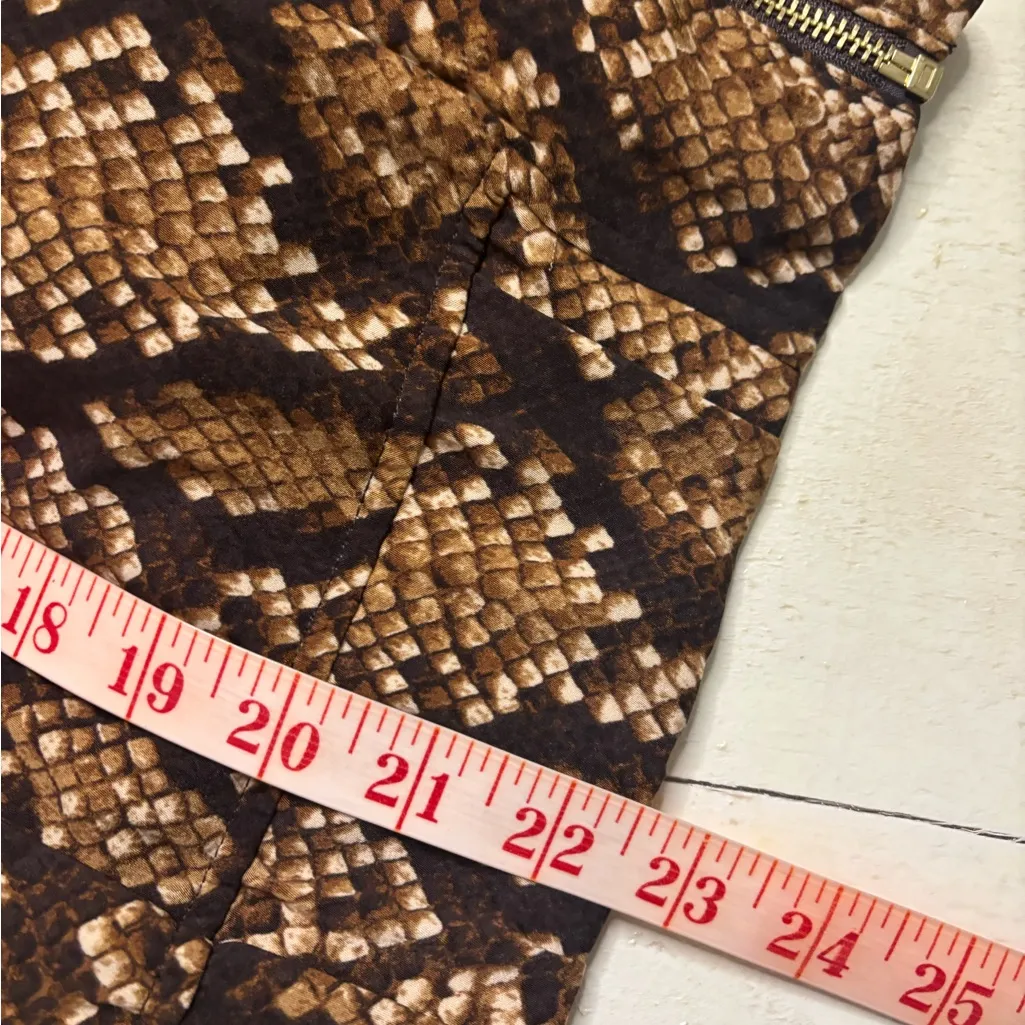 Michael Kors Snake Print  Zip Up Bomber Jacket Womens Size Large New Lightweight - Image 4