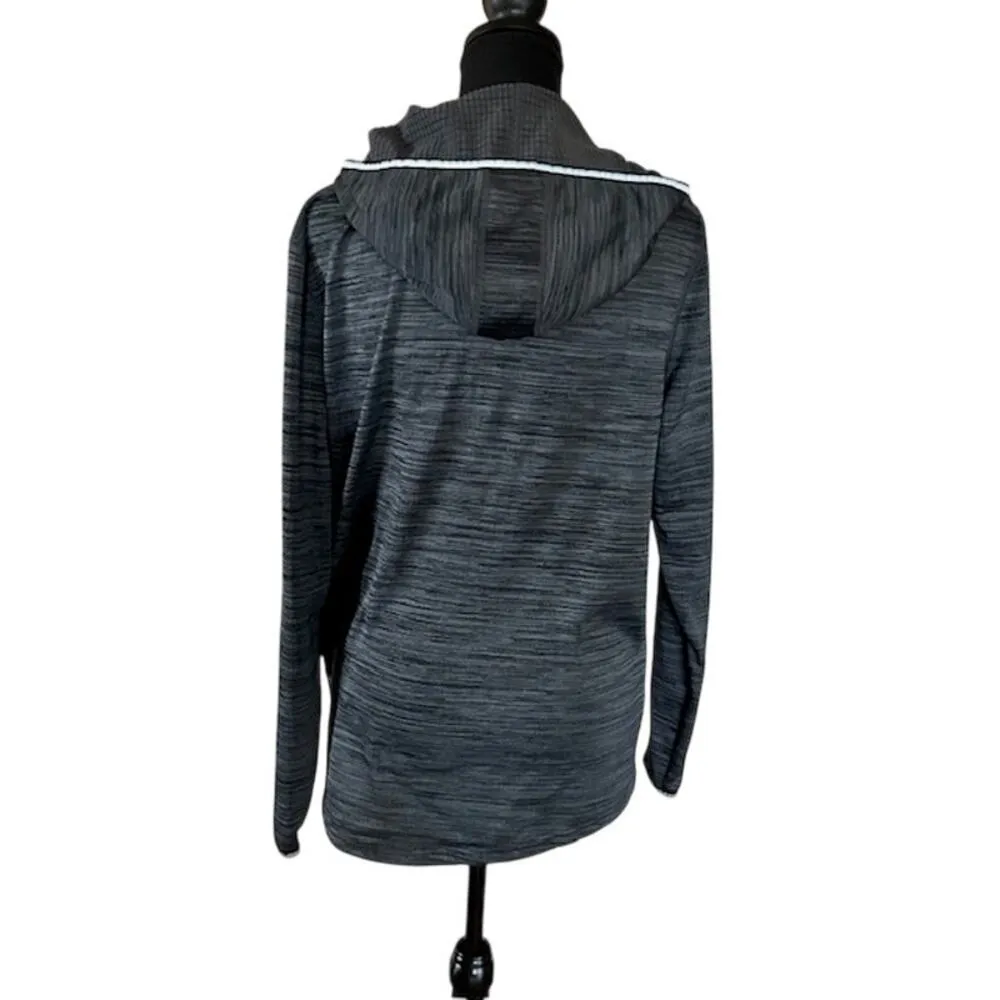 Hind Heather Gray Full Zip Running/Jogging Hoodie, size medium - Image 4