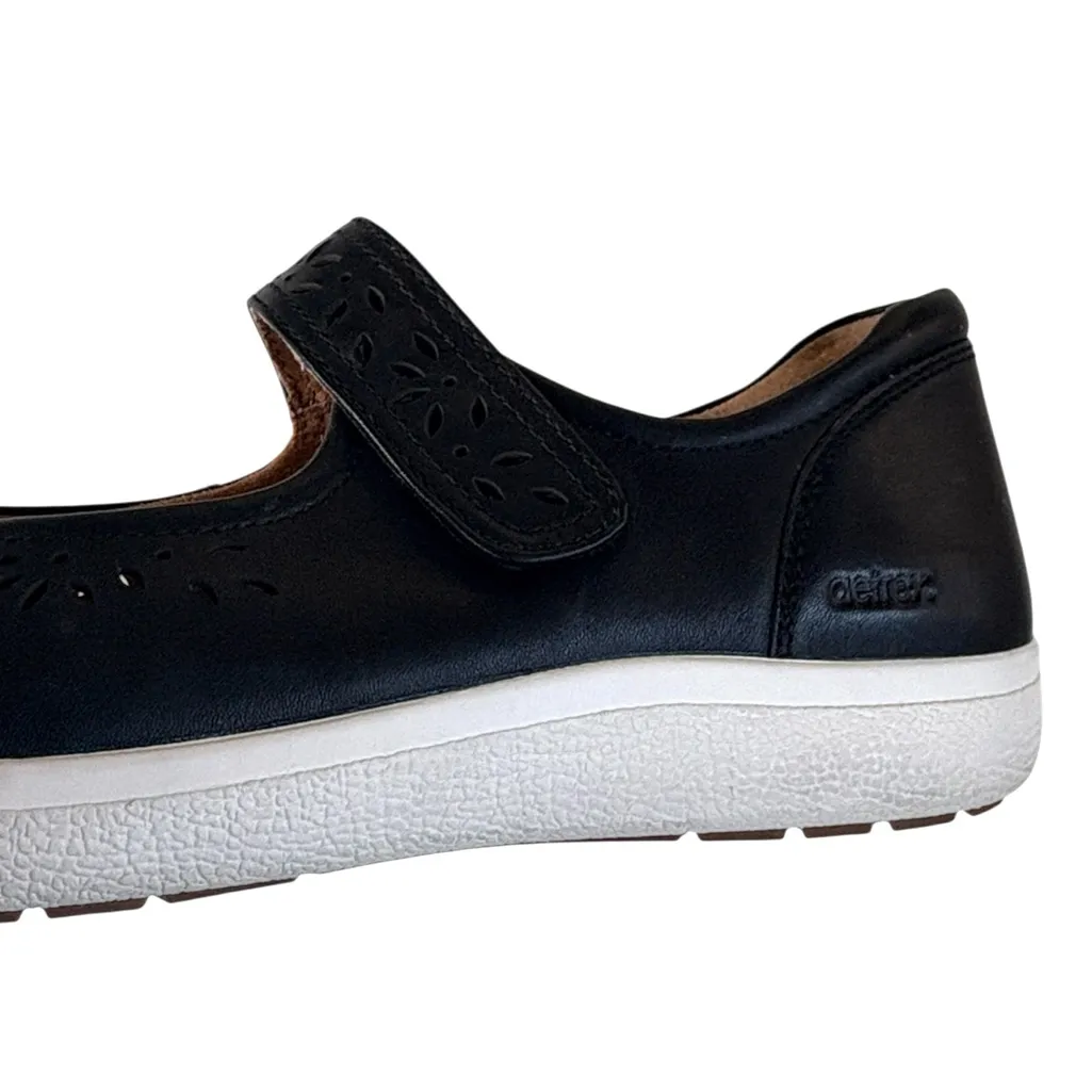 EUC Aetrex Leather Erica Mary Janes Black Size 10 - Image 5