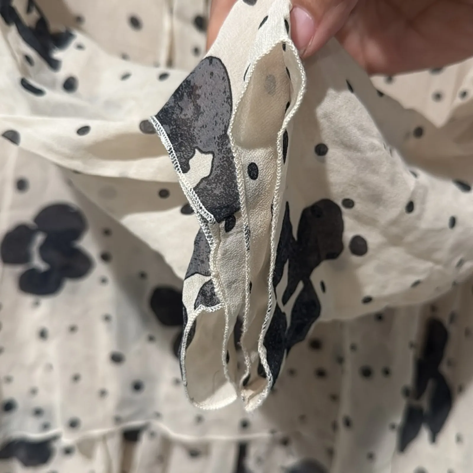 See By Chloe Women’s Dress Silk Size 42 Summer Romantic Feminine Whimsical - Image 5