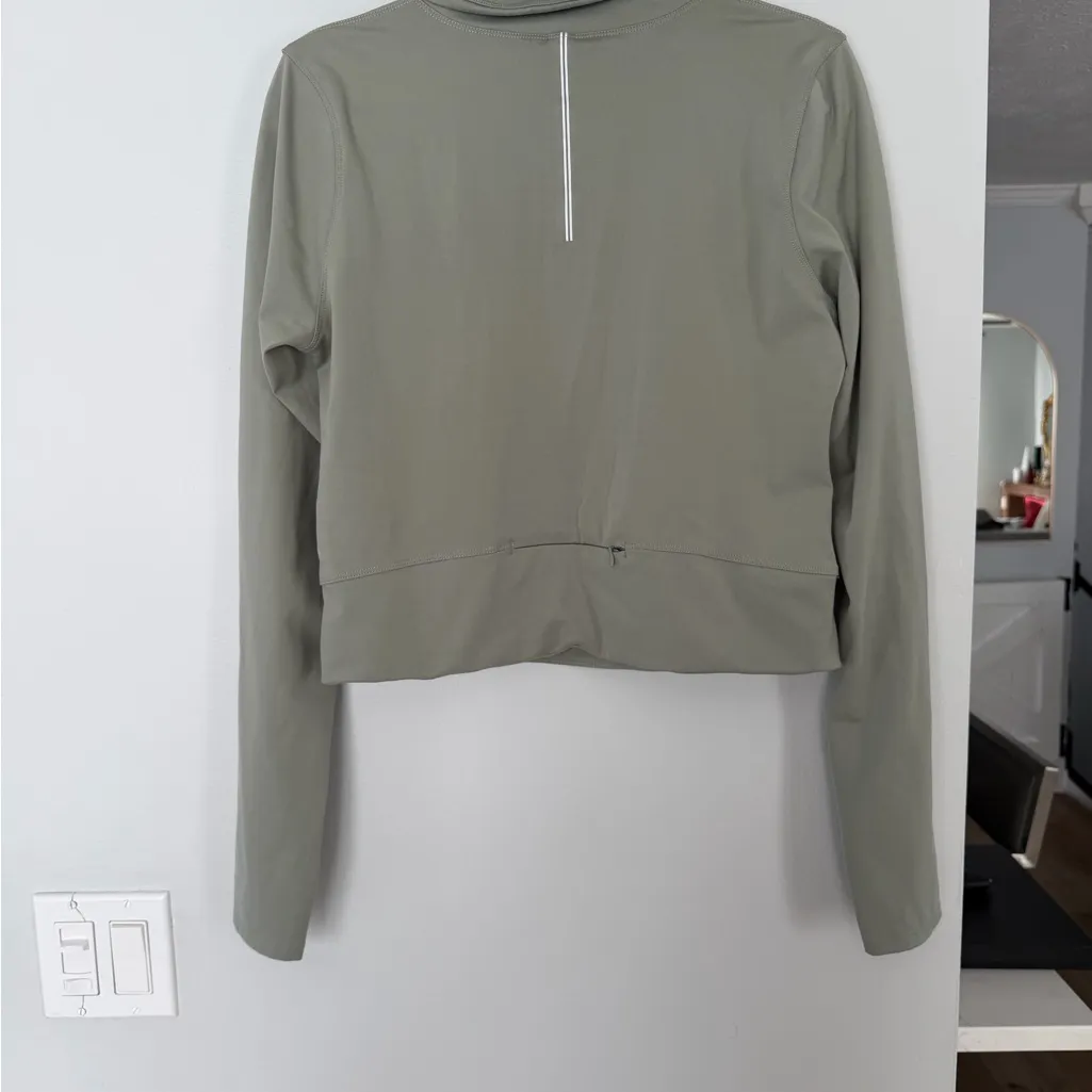 Yogalicious Sage Green Quarter-Zip Sweatshirt - Image 4