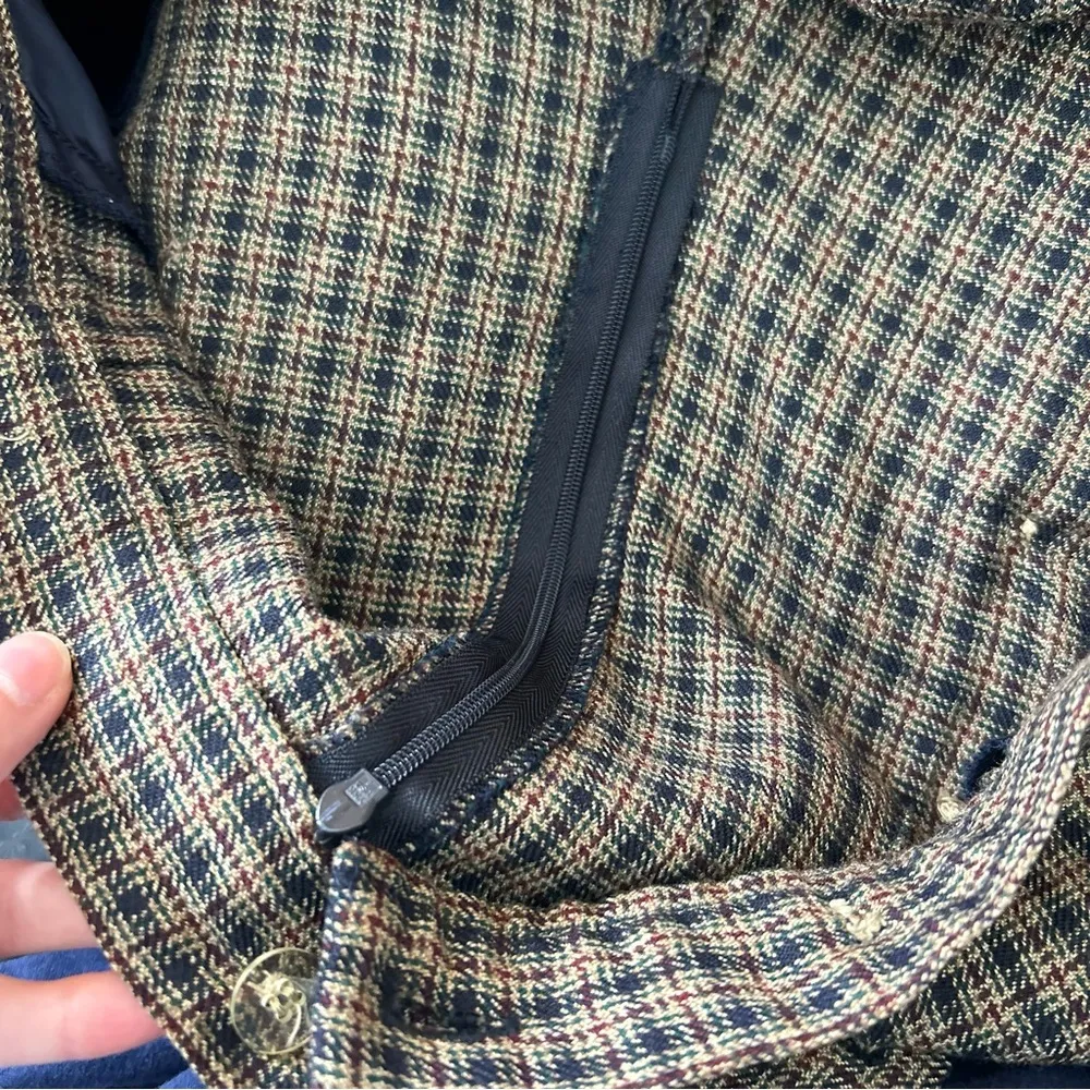 Vintage Liz Claiborne Plaid Mini Skirt Shorts Size 16 Petite Preppy Academia Y2K - Image 11