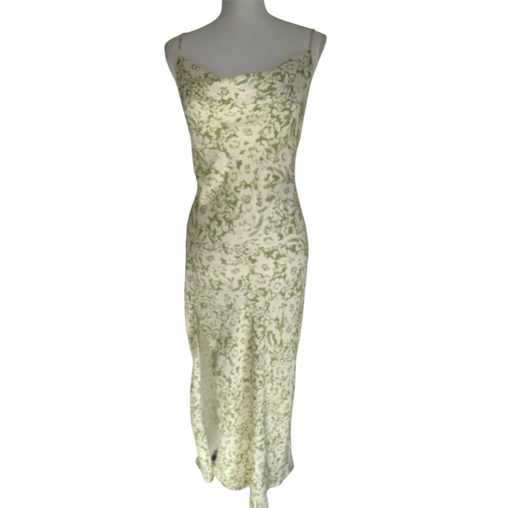 RESA Madison Dress in Bali Large New Womens Slip Midi Green - Image 4