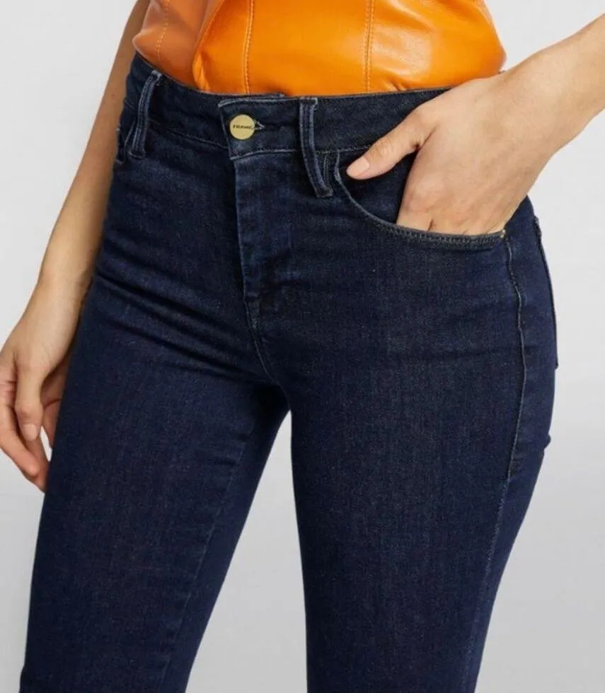 Frame Le One Crop Mini Boot Jeans in Keller - Image 4