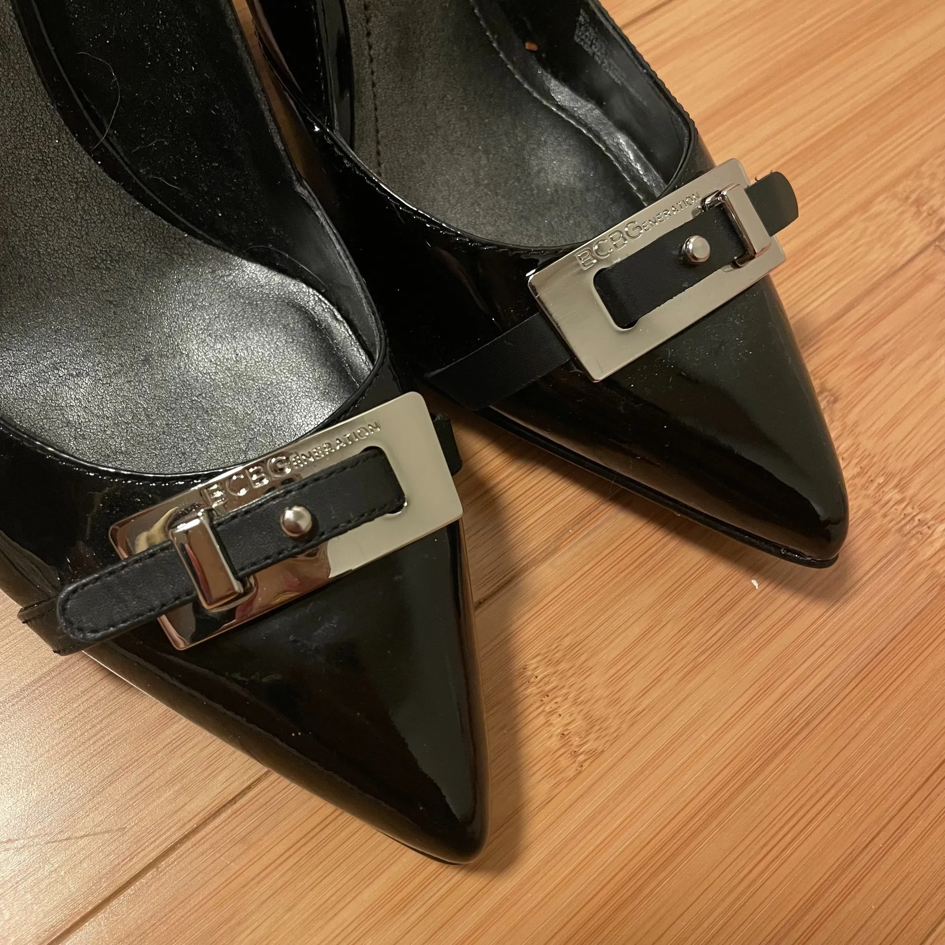 BCBGeneration BCBG Generation Altero Black Patent Heels - Image 6