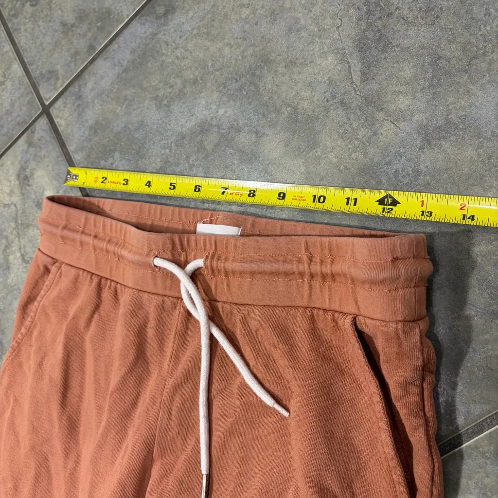 MATE THE LABEL COTTON THERMAL JOGGERS / SWEATPANTS - CAMEL- SMALL CASUAL OUTDOOR - Image 6