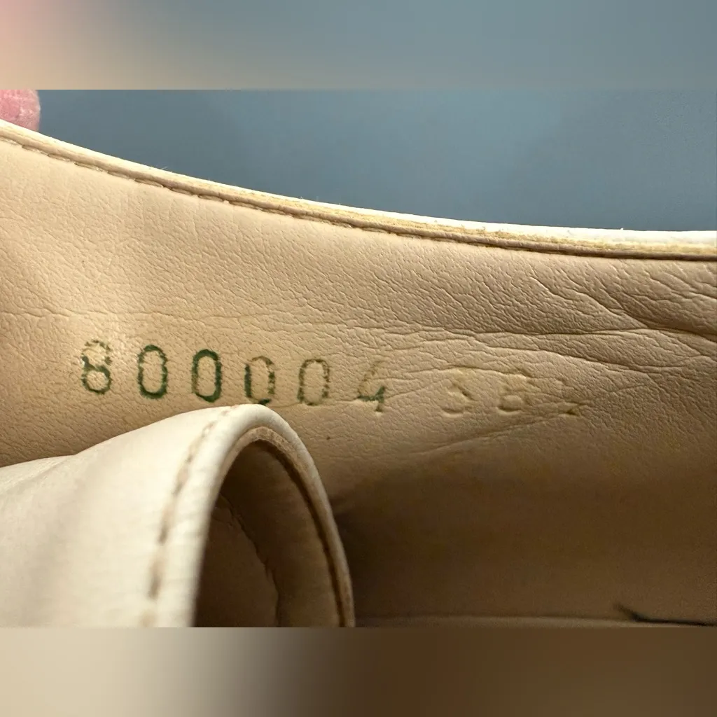 Stella McCartney Elyse Platform Shoes Cream Beige 38.5 - Image 10