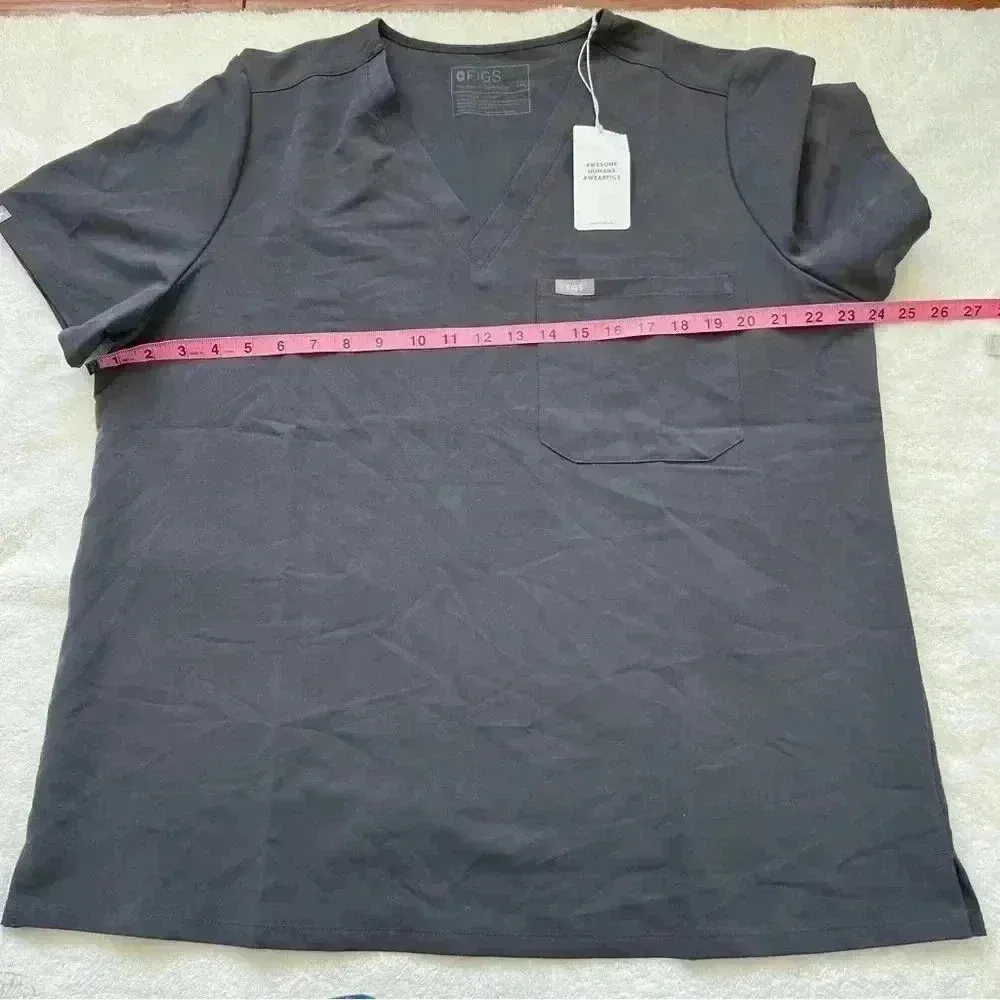 Figs Catarina One-Pocket Short Sleeves V-neck Scrub Top Size XXL - Image 11