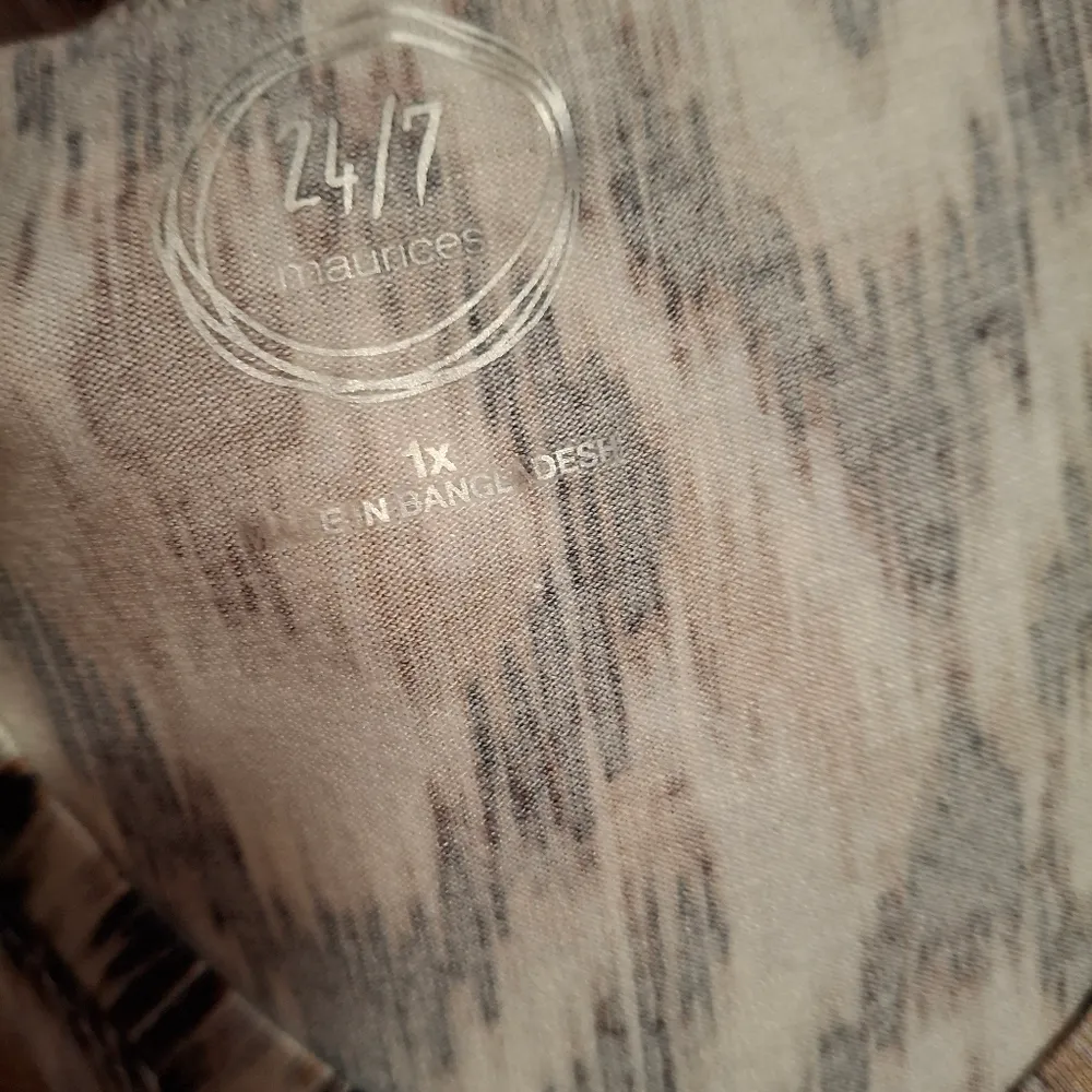 Maurices 1X Patterned Sleeveless Top - Multicolor NWOT - Image 9