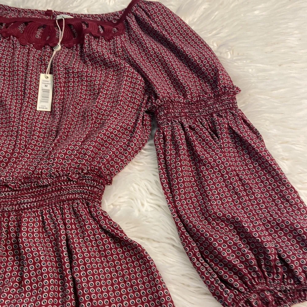 Max Studio  Ruffled Tiered Sundress size M length 49” bust 36” long sleeves - Image 12