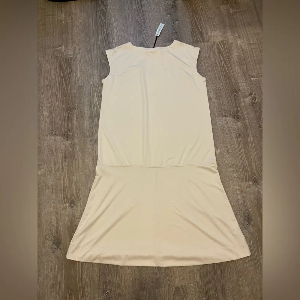 Prologue Drop Waist Shift Dress Sleeveless Beige Oversize Loose Womens S NWT - Image 8